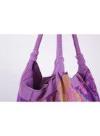 Bolso de tela estampado con diseño amplio