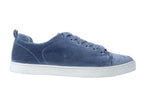 Zapatillas terciopelo azul suela blanca | Talla 38