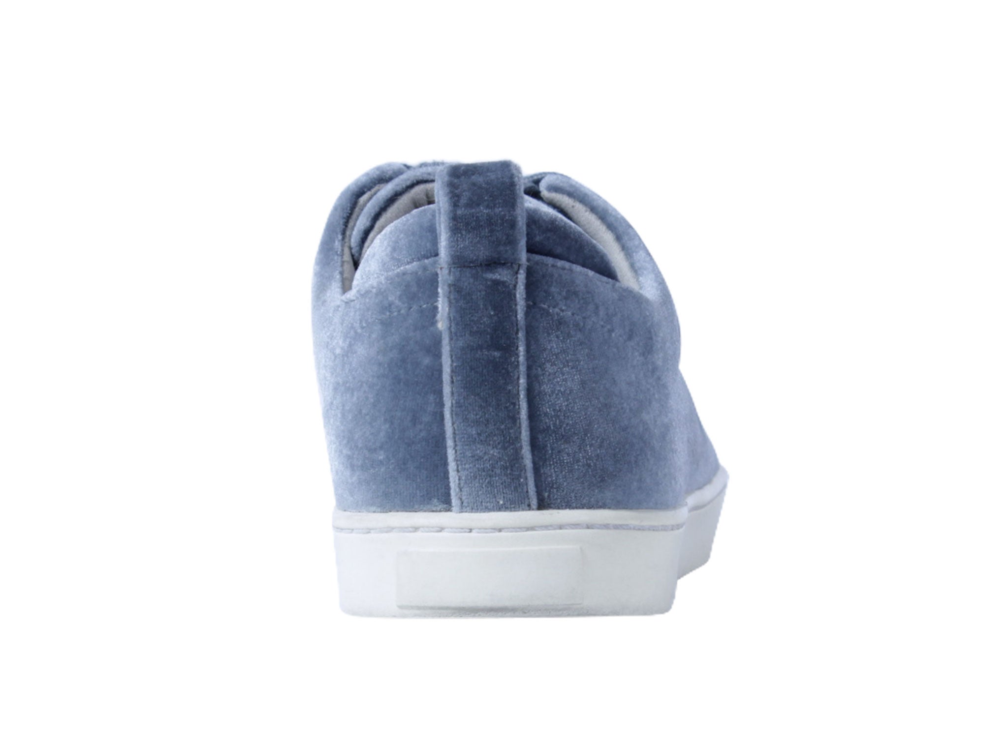 Zapatillas terciopelo azul suela blanca | Talla 38