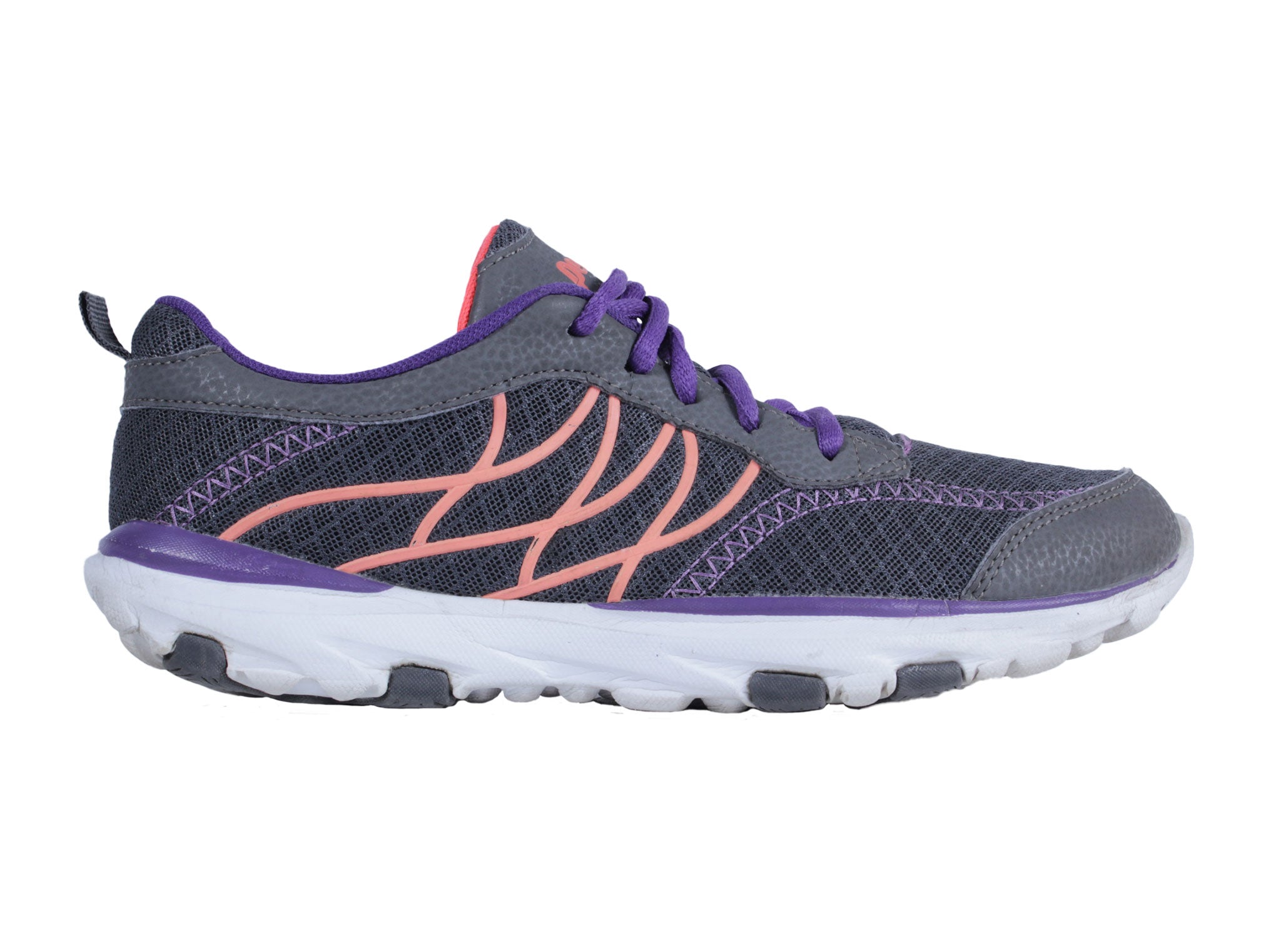 Zapatillas deportivas malla ligera morado gris | Talla 38