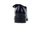Zapatos tipo oxford charol negro con lazo | Talla 38