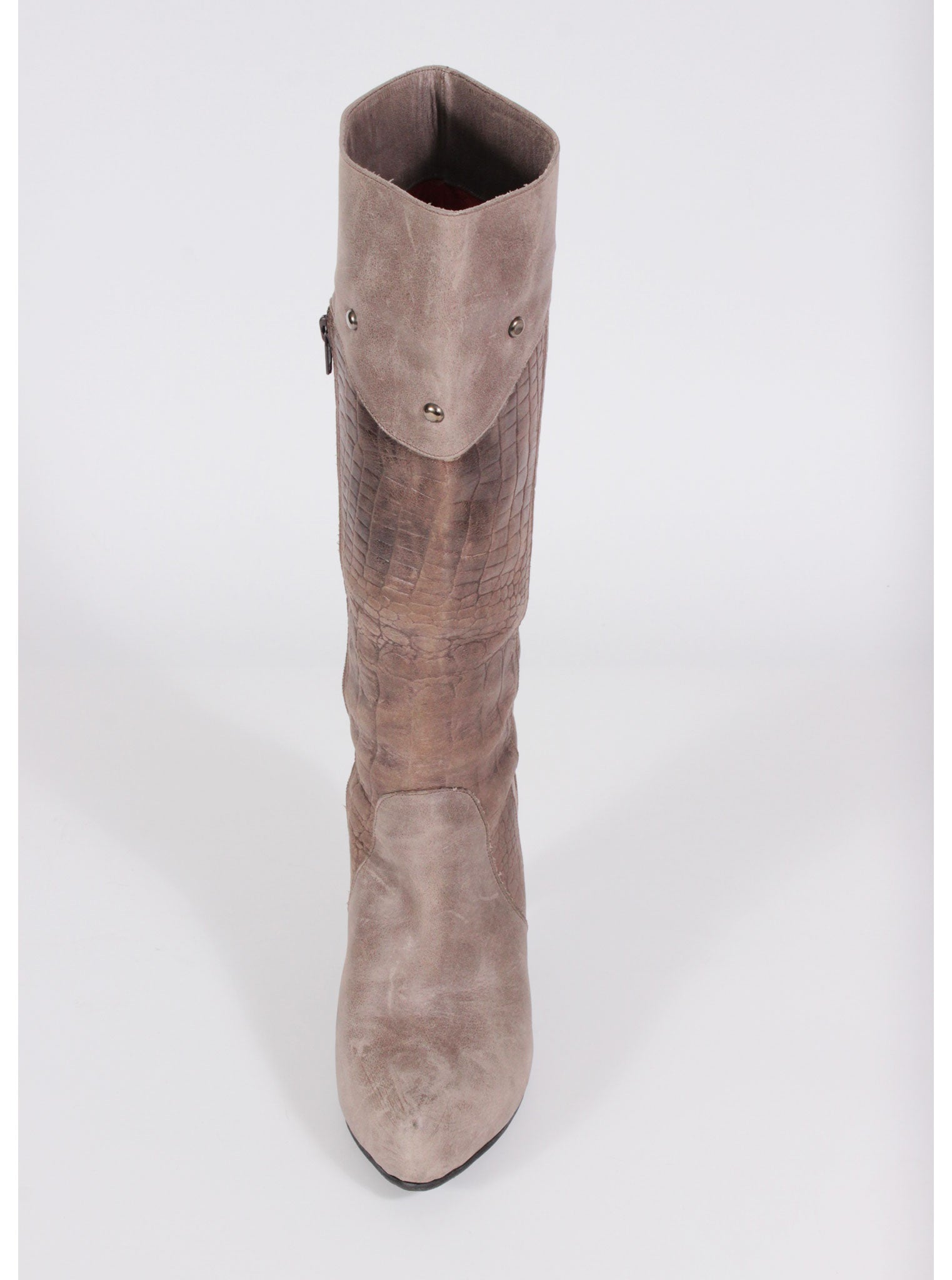 Botas altas textura combinada | Talla 38