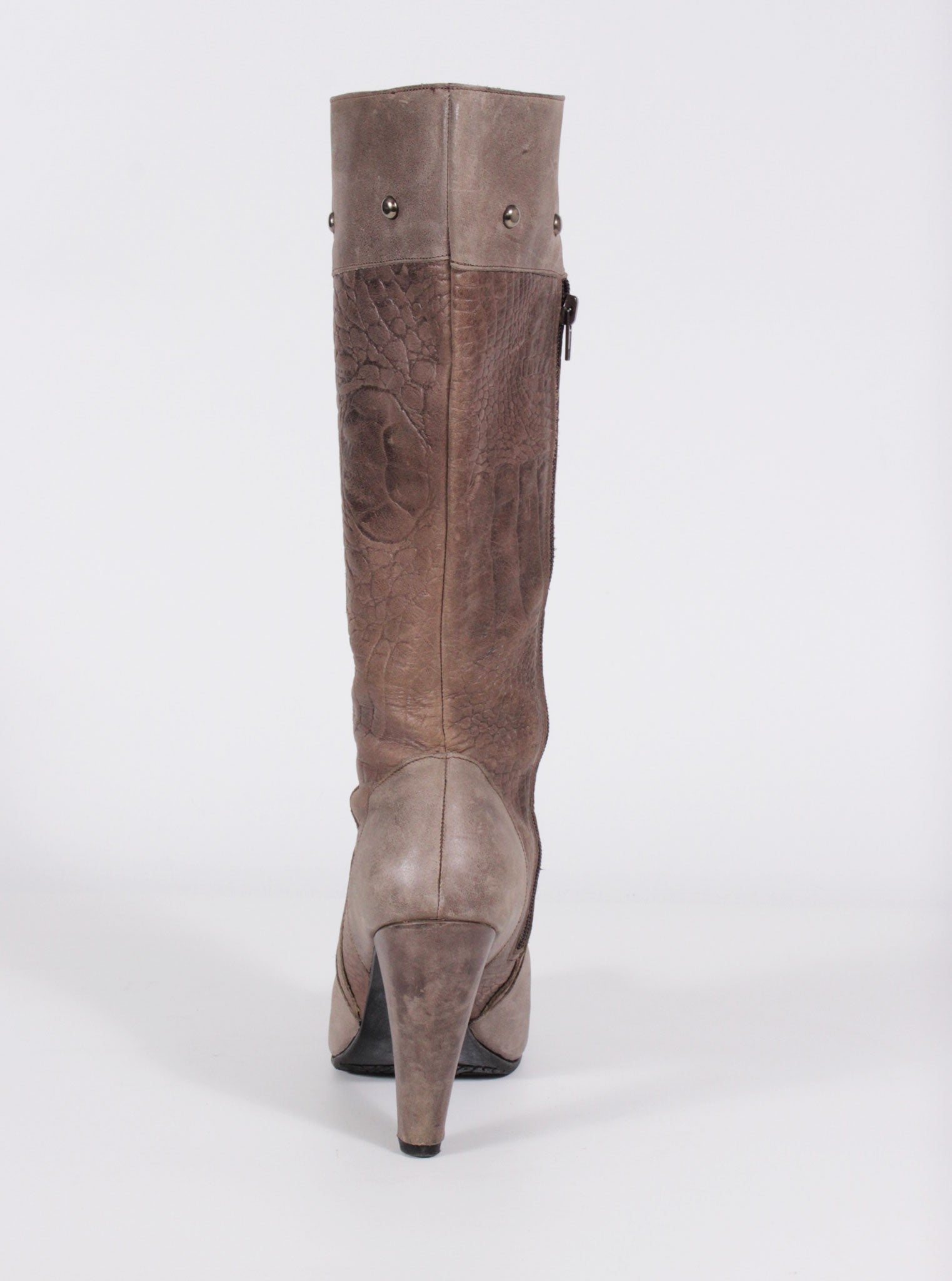 Botas altas textura combinada | Talla 38