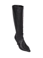 Botas negras taco aguja cuero | Talla 37