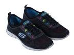 Zapatillas Skechers negras con detalles multicolor | Talla 38
