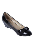 Zapatos charol negros con moño | Talla 38