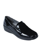Zapatos negros charol y terciopelo| Talla 38