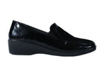 Zapatos negros charol y terciopelo| Talla 38