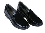 Zapatos negros charol y terciopelo| Talla 38