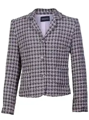 Blazer mujer elegante con patrón estructurado formal