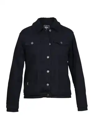 Chaqueta de mezclilla negra con chiporro Everlast