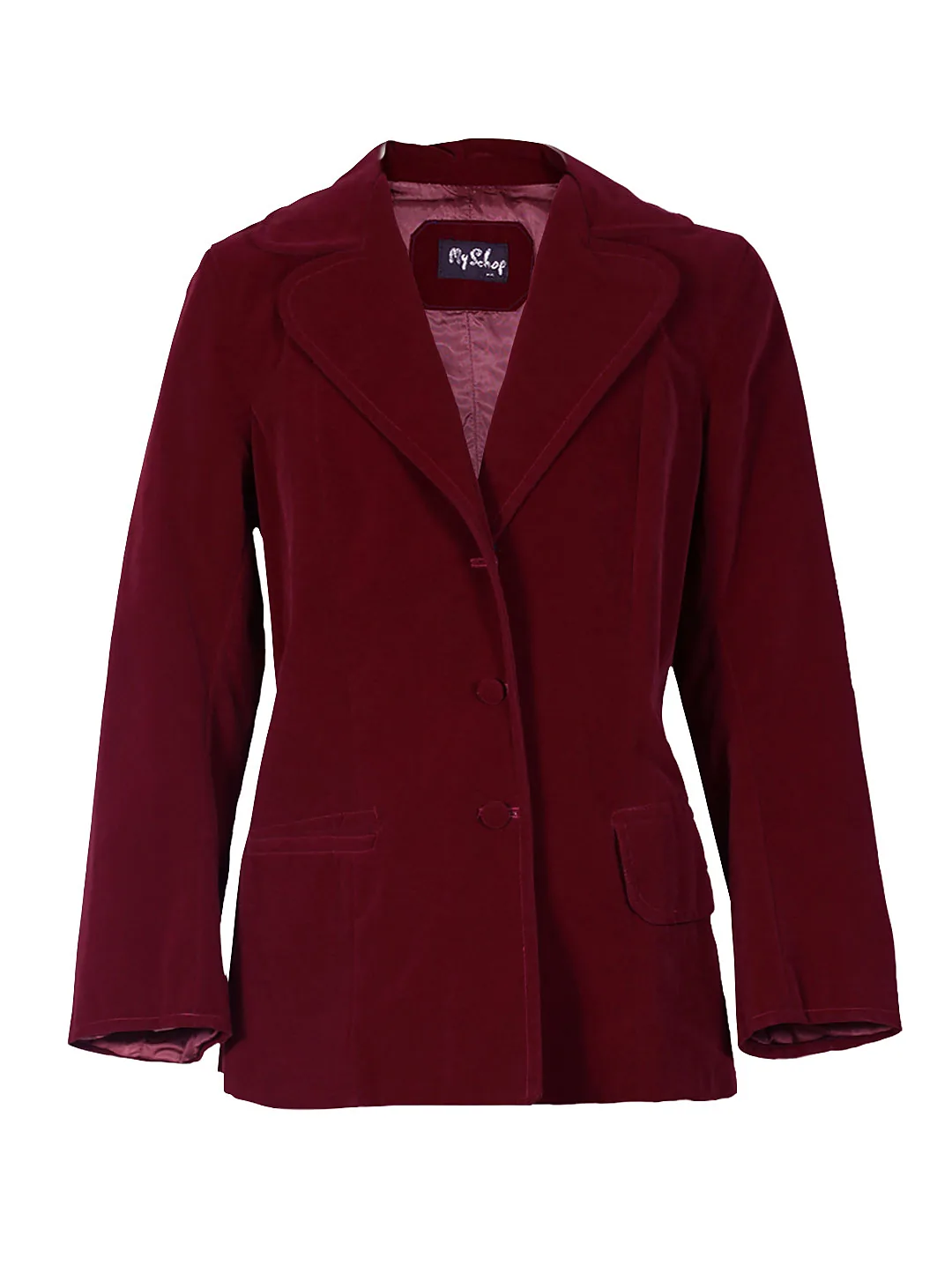 Blazer burdeo plush MyShop unisex