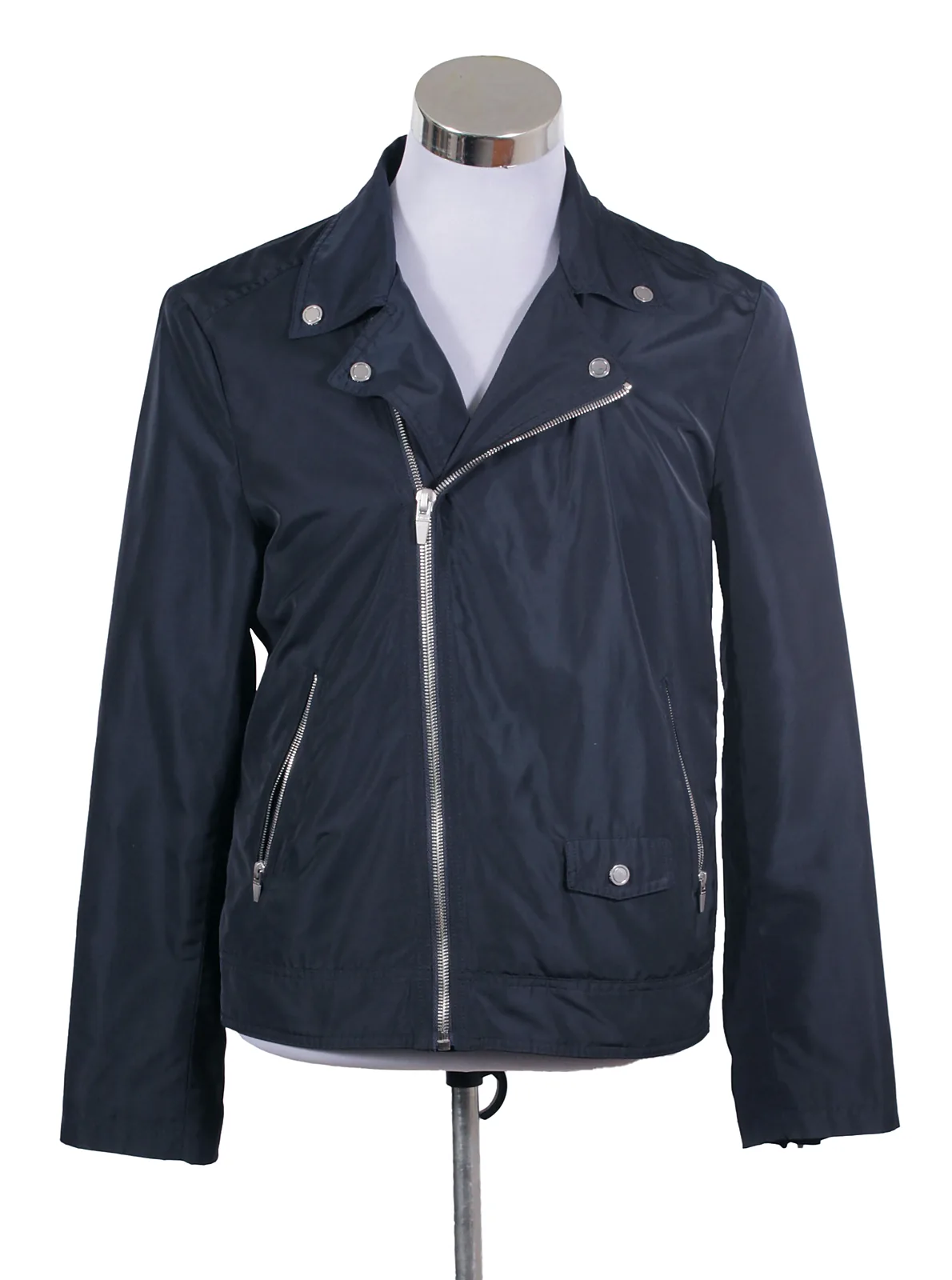 Chaqueta biker Zara azul