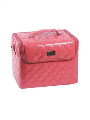 Caja organizadora de maquillaje coral The Republic of Beauty