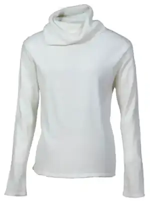 Chaleco cuello holgado crema