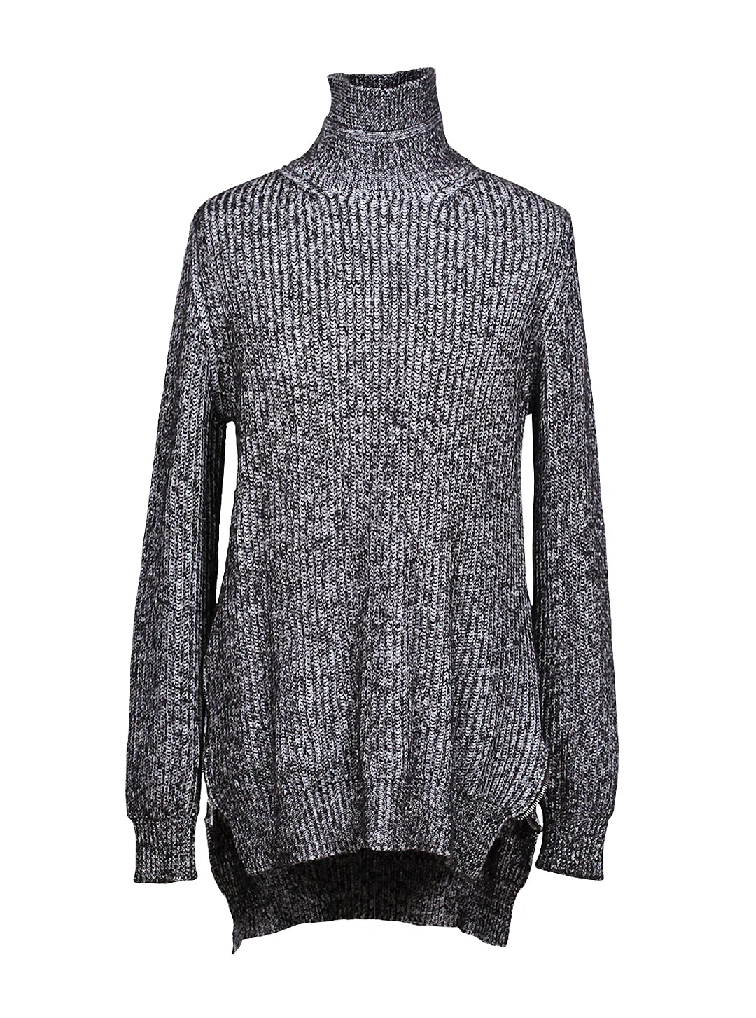 Chaleco largo gris Zara