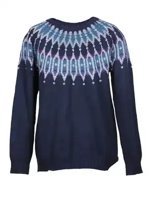 Chaleco azul con adornos