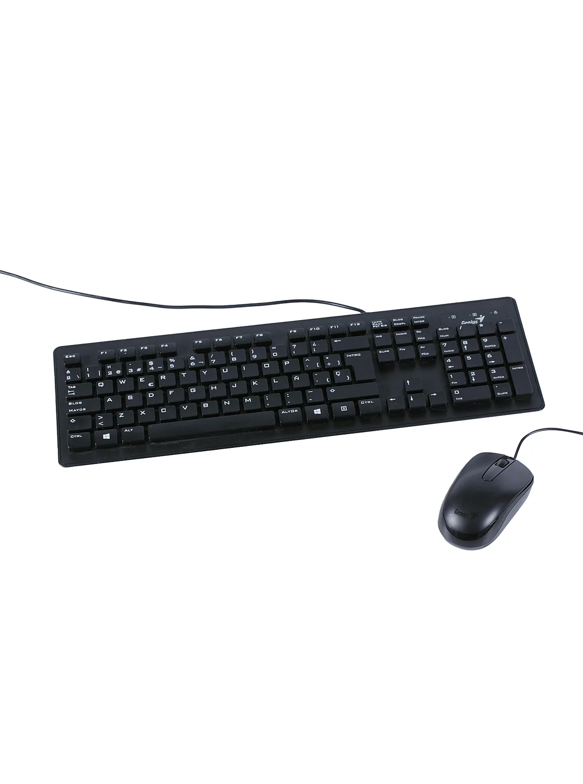Teclado y mouse Genius negro