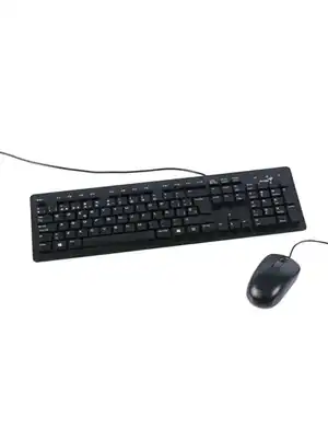 Teclado y mouse Genius negro