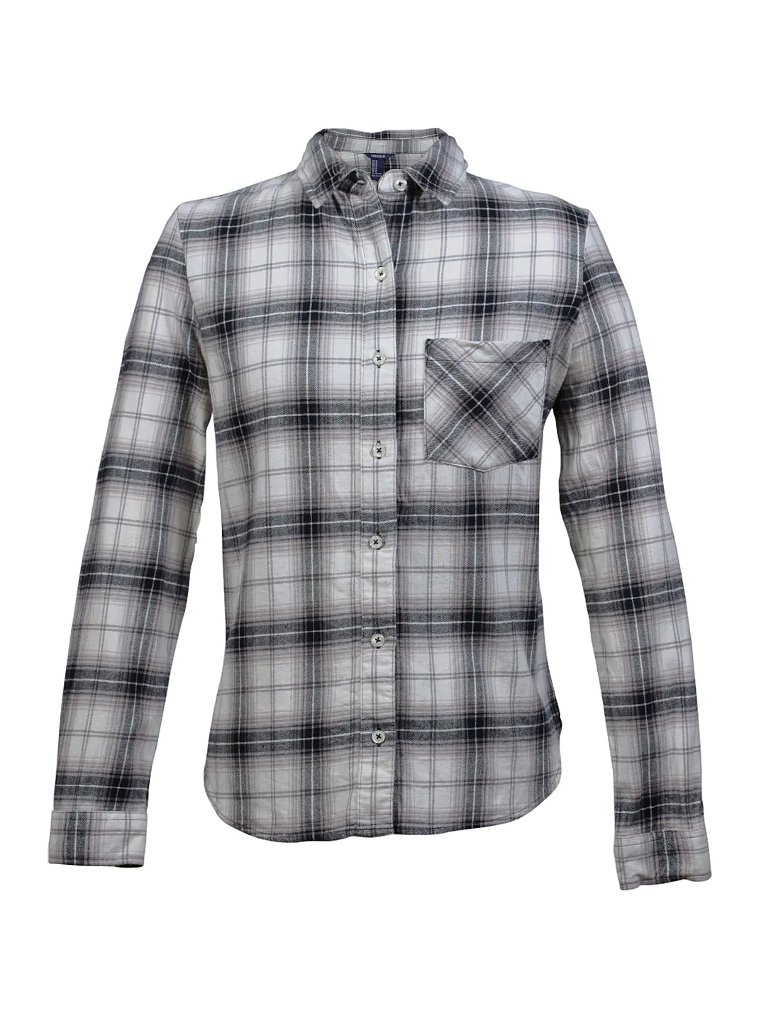 Camisa cuadrillé gris Forever 21