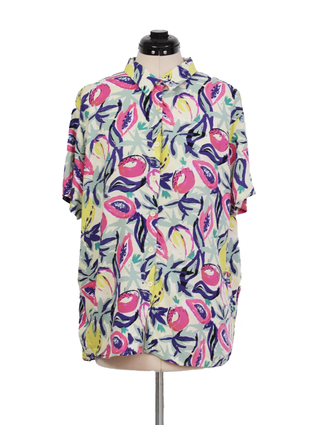 Camisa estampado frutal botones frontales