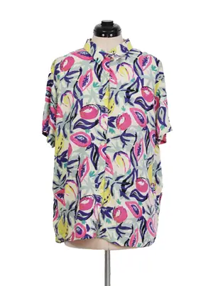 Camisa estampado frutal botones frontales