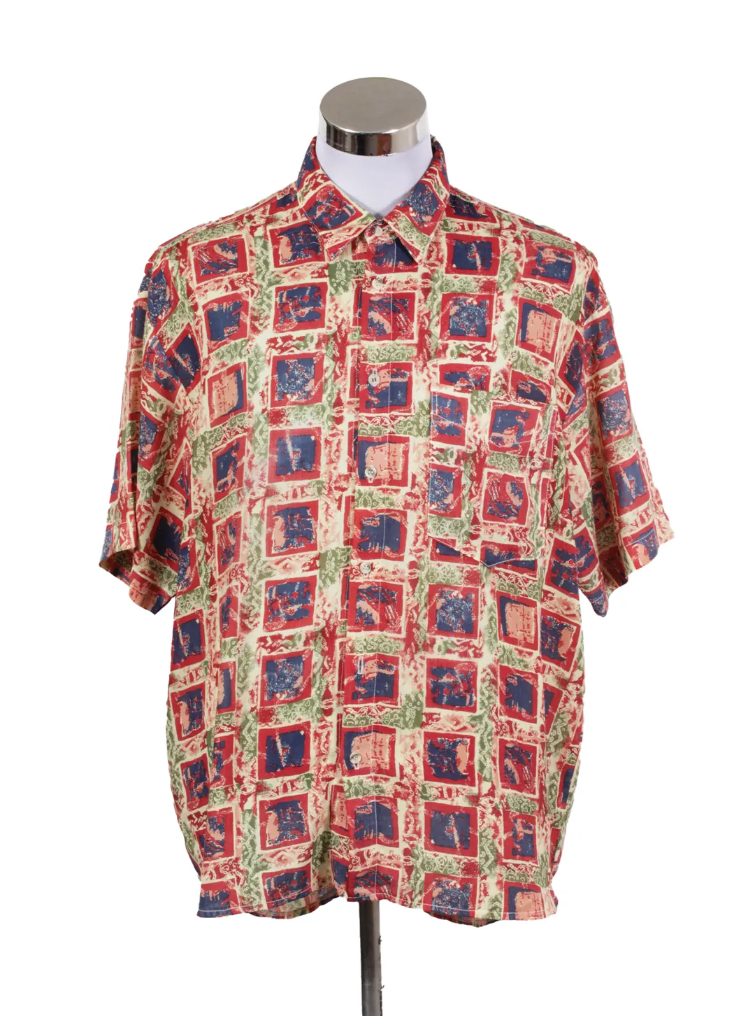 Camisa guayabera estampada ligera