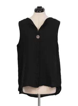 Blusa sin mangas con botón