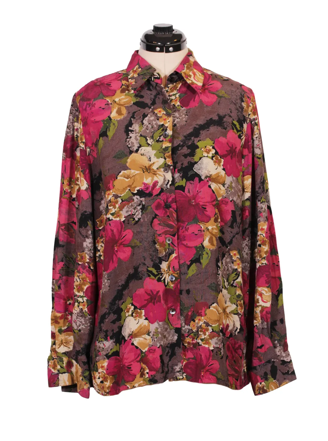Blusa estampada con botones