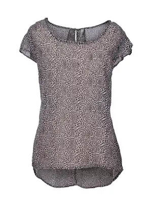 Blusa translúcida animal print