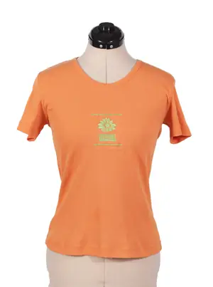 Polera naranja de algodón T'Kas