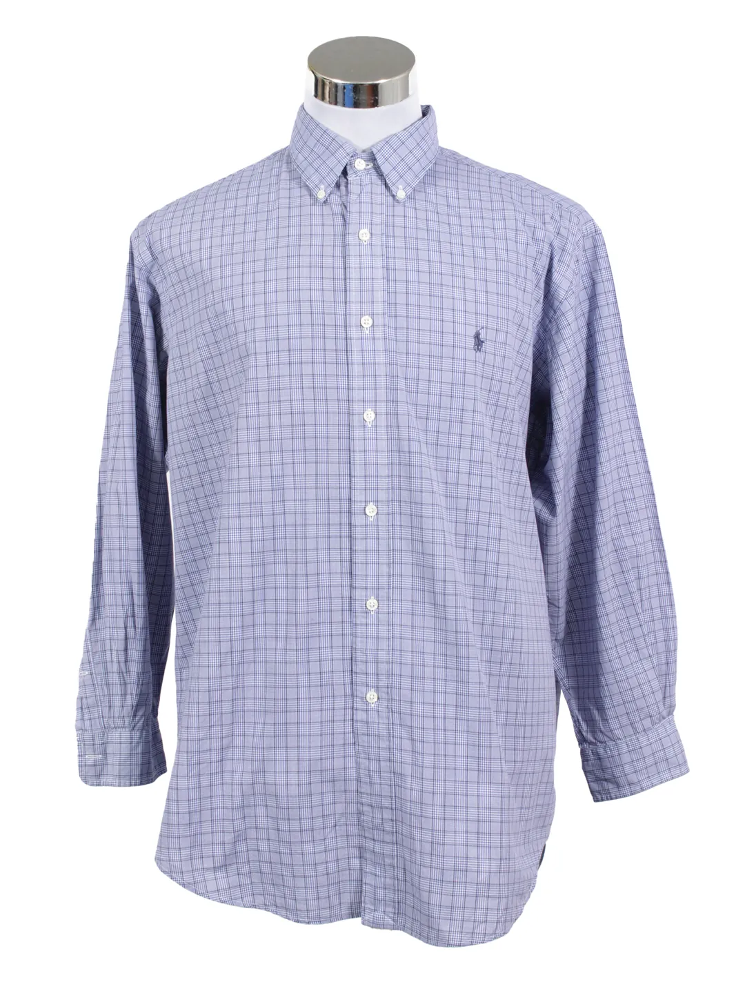 Camisa azul con cuadros
