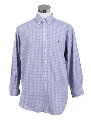 Camisa azul con cuadros