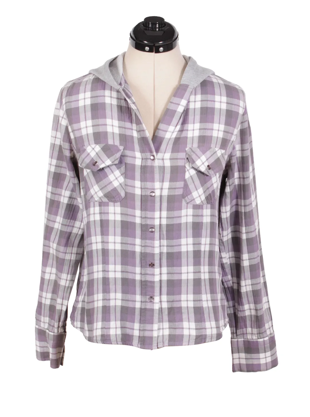 camisa de cuadros que yo tenia morada