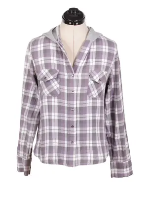 camisa de cuadros que yo tenia morada