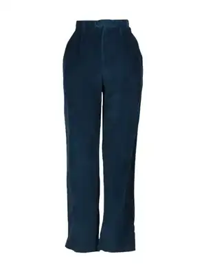 Pantalón cotelé azul petróleo de algodón
