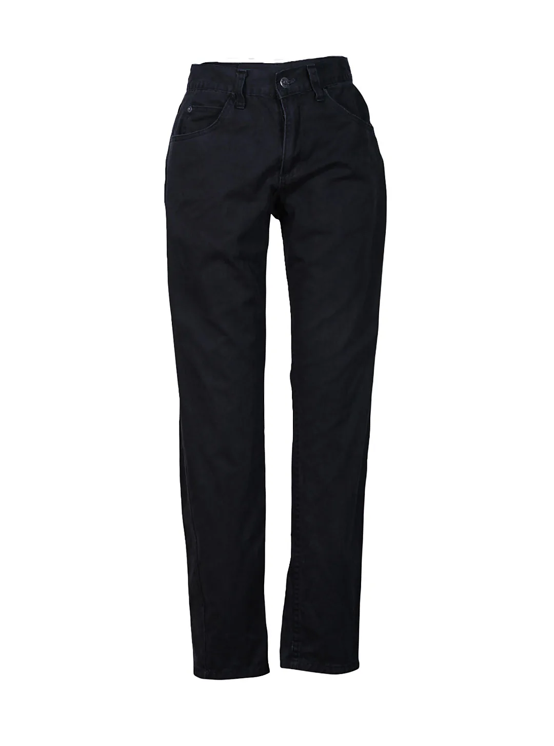 Jeans negros rectos algodón