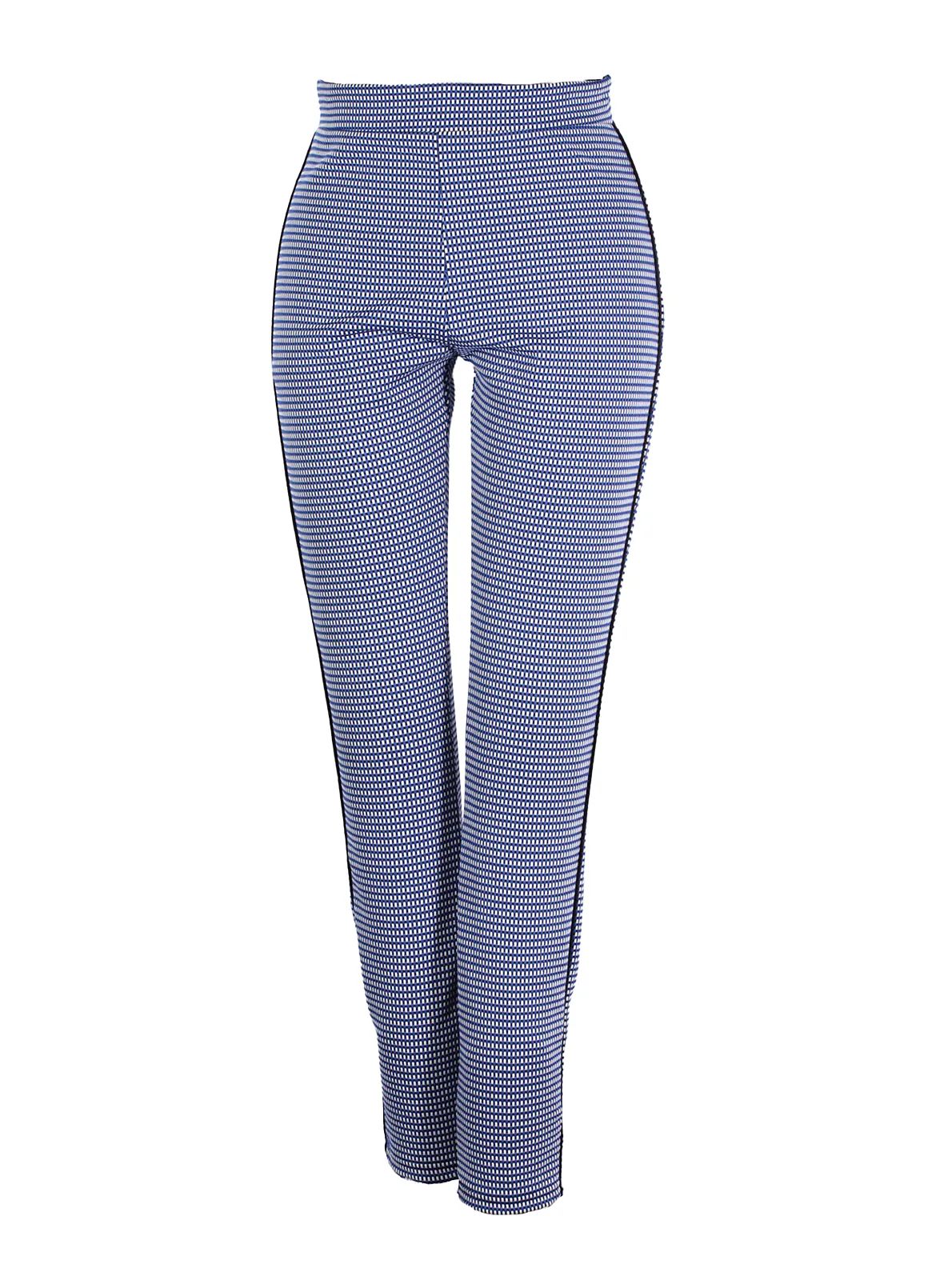 Pantalón estampado ajustado tiro medio diseño geométrico