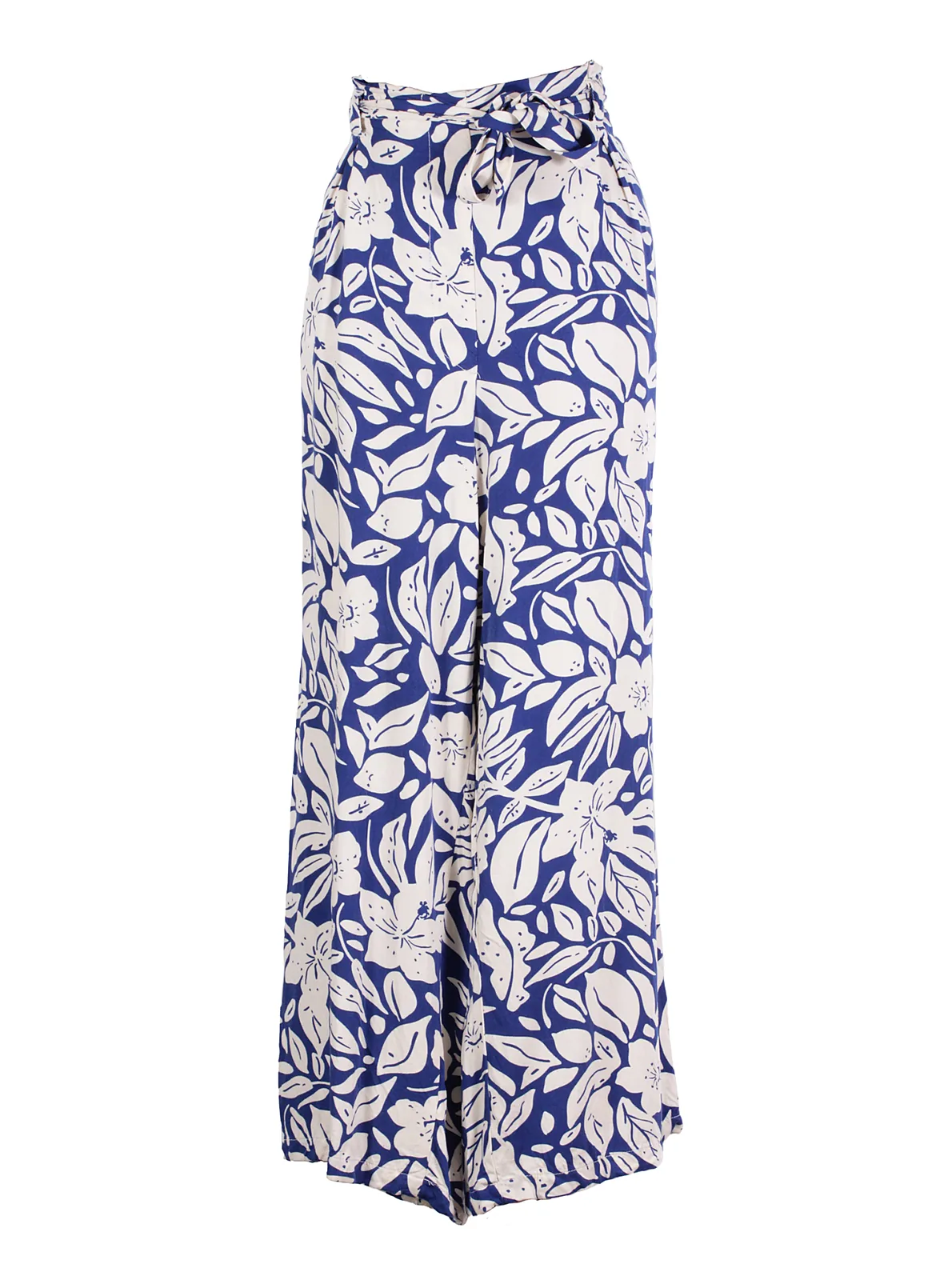 Pantalón fluido ajustable bicolor