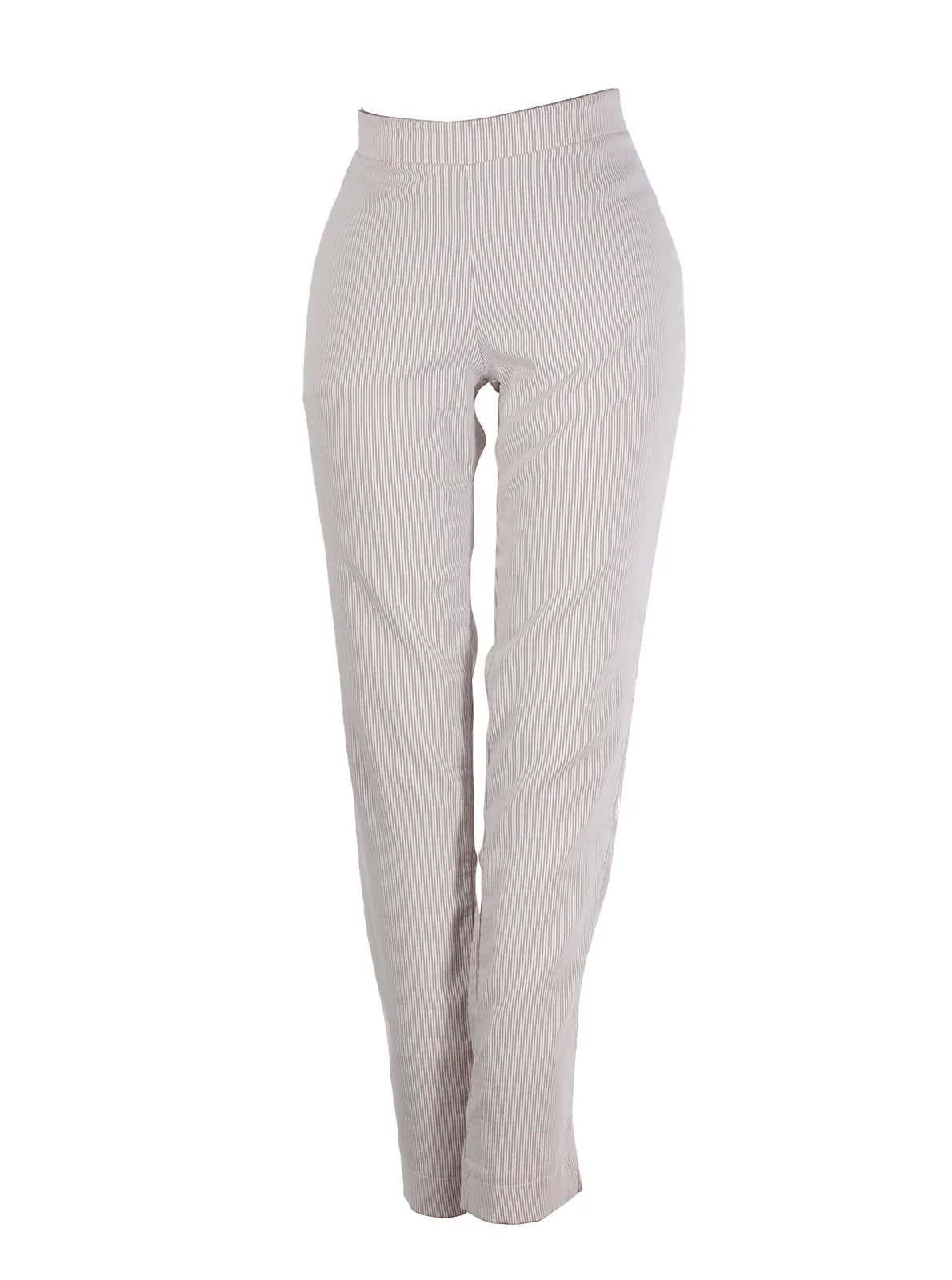 Leggings cotelé crema pinzado