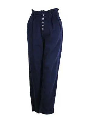 Pantalon azul grueso botones