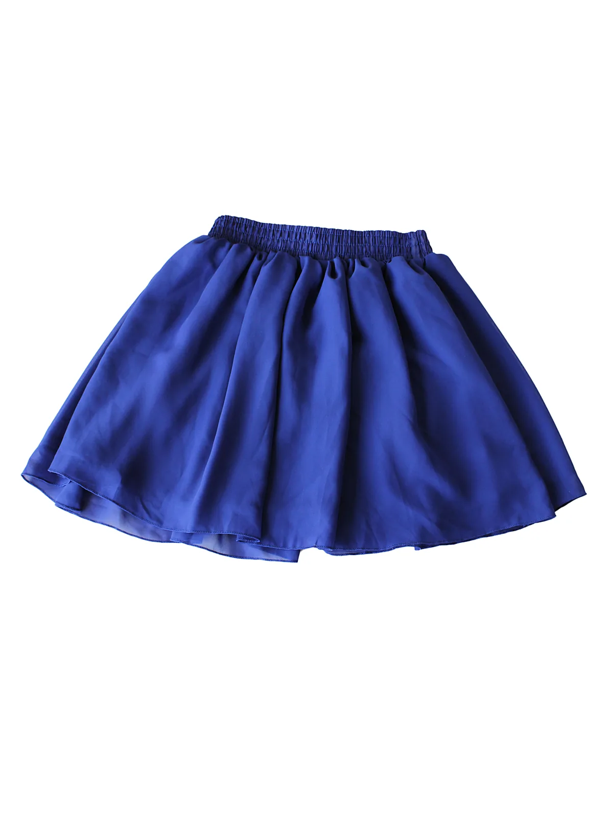 Falda corta azul pretina elasticada