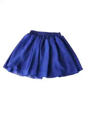 Falda corta azul pretina elasticada