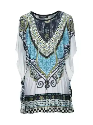 Vestido polera largo holgado con amarra