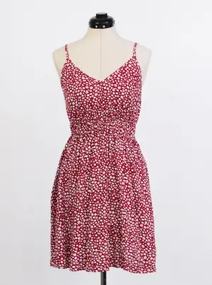 Vestido solera floral con tirantes