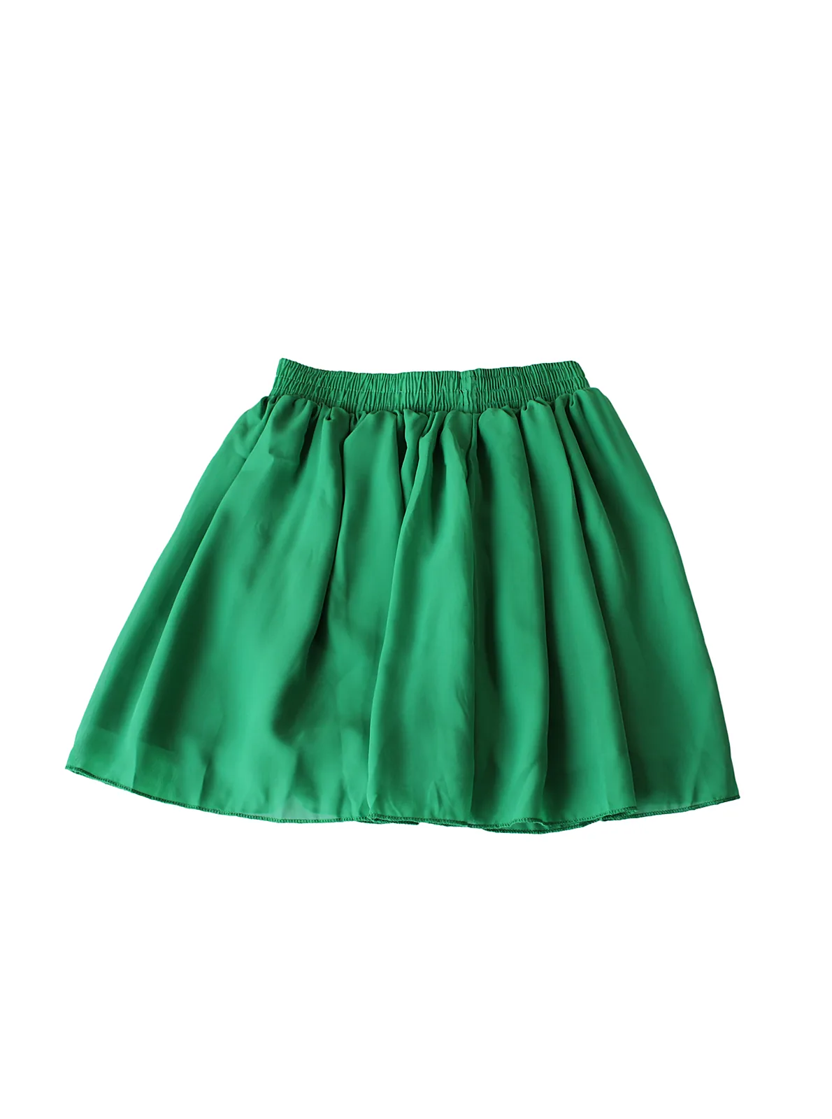 Falda verde corta tela elasticada