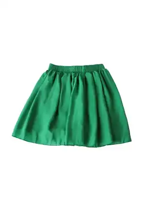 Falda verde corta tela elasticada