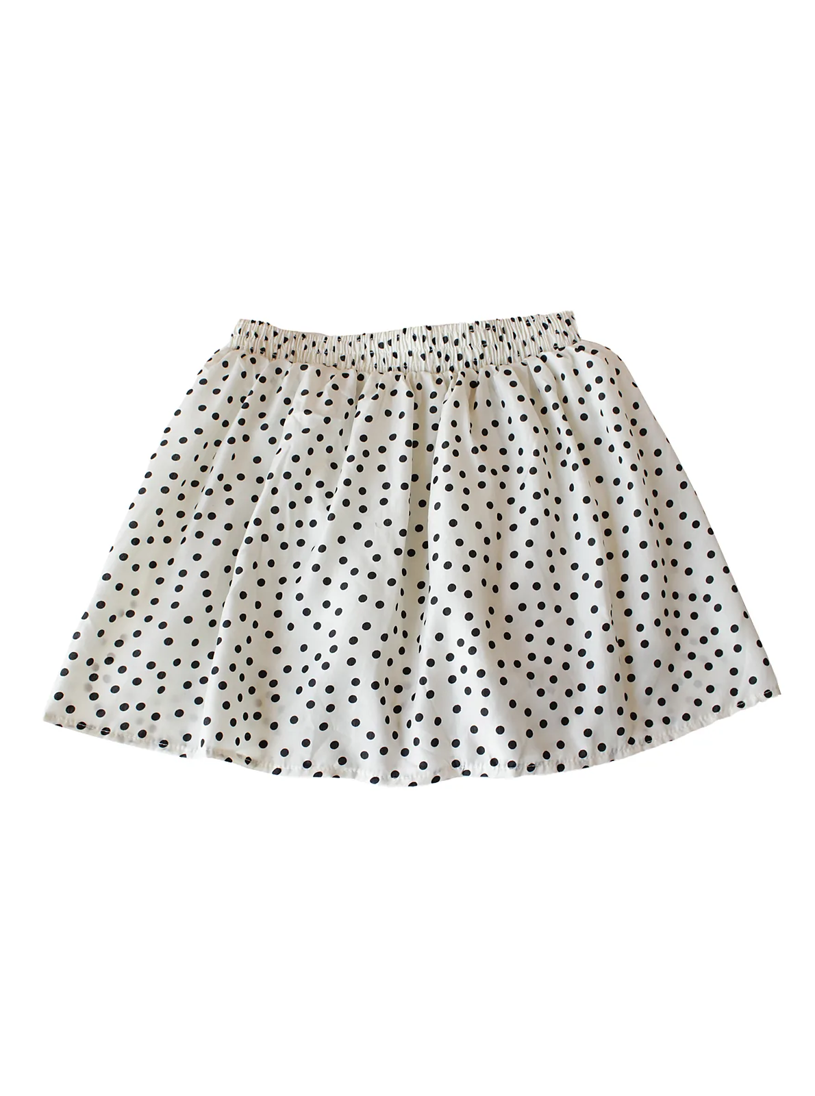 Falda blanca a puntos elasticada
