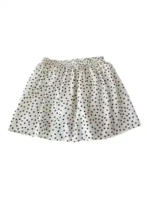Falda blanca a puntos elasticada