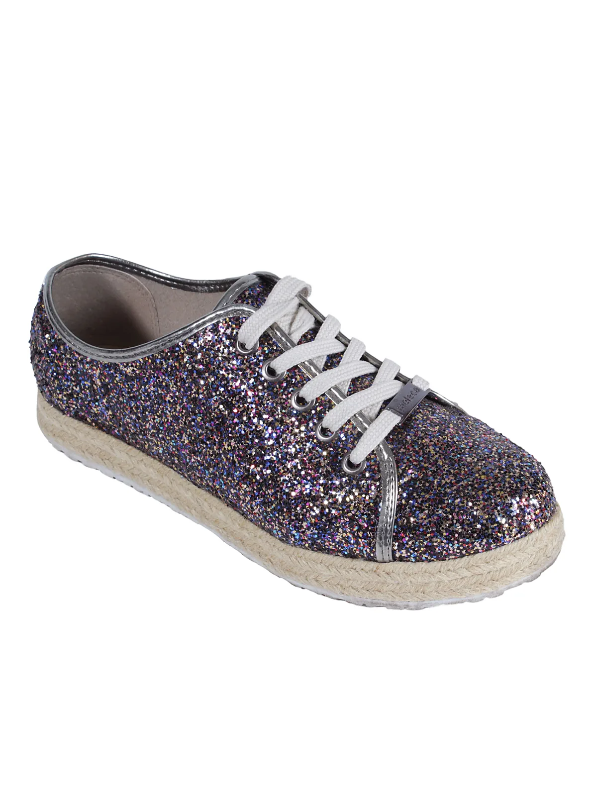 Zapatillas con brillos multicolor